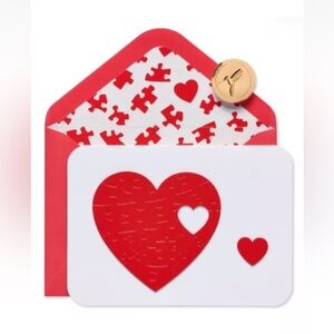 NEW Papyrus Valentine’s Day Card HEART PUZZLE ROMANTIC GREETING CARD